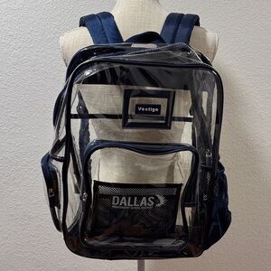 Vesti Clear and Navy Blue Kids Backpack